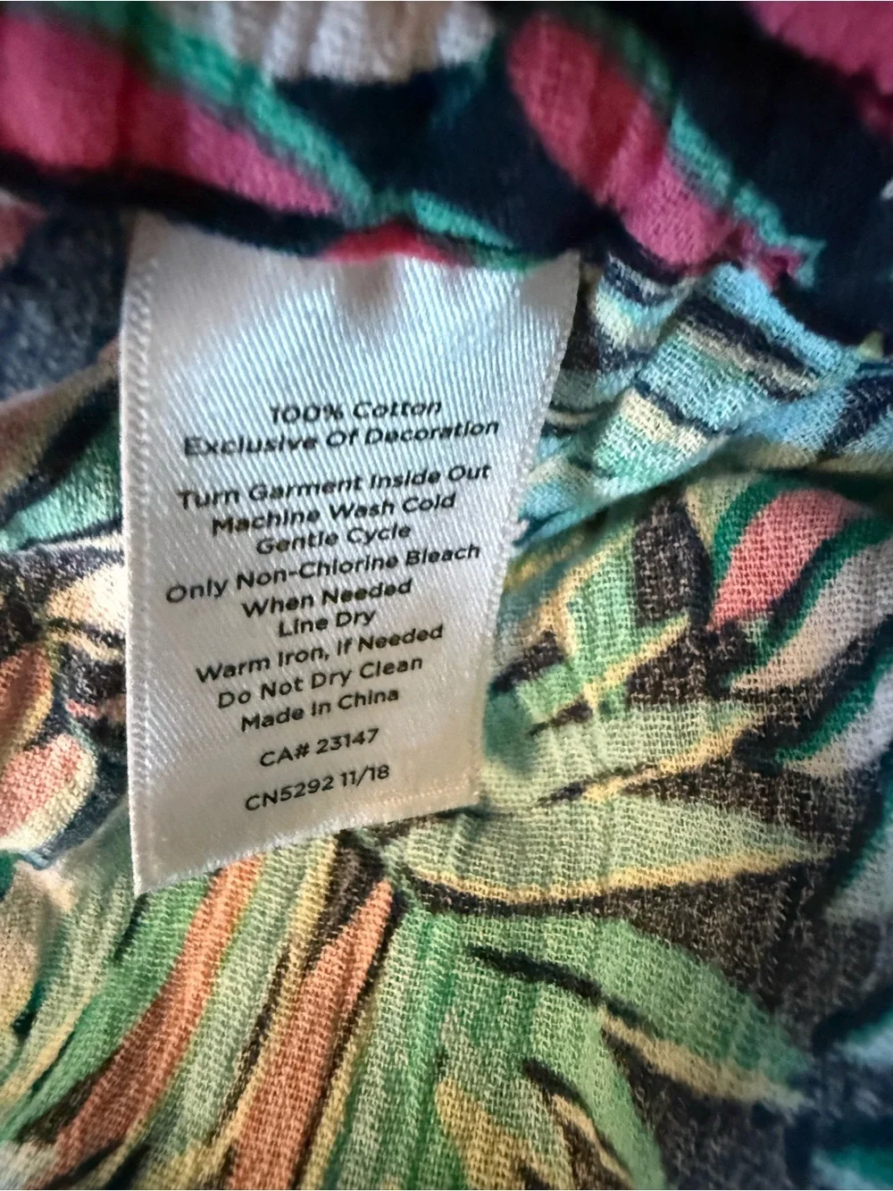Talbots colorful tropical